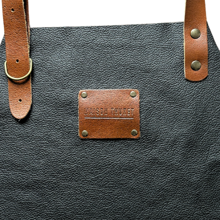 Tablier En Cuir Noir