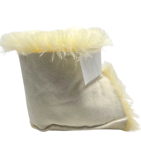 Protège talon anti-escarre en peau de mouton
