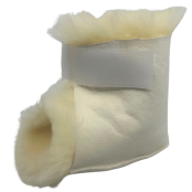 Sheepskin anti-decubitus heel protector