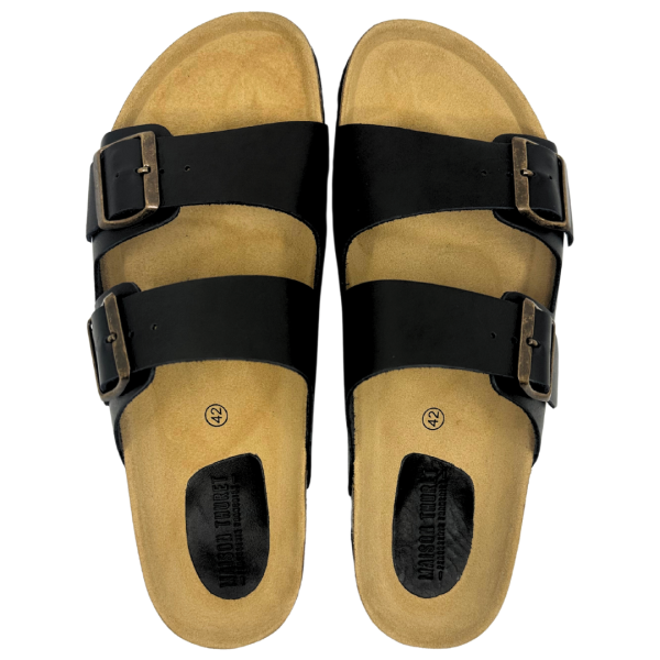 Maison Thuret - Black leather sandals