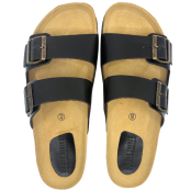 Sandales en cuir marron
