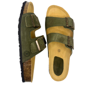Maison Thuret - Kaki suède sandalen