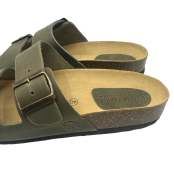 Maison Thuret - Sandales en cuir kaki