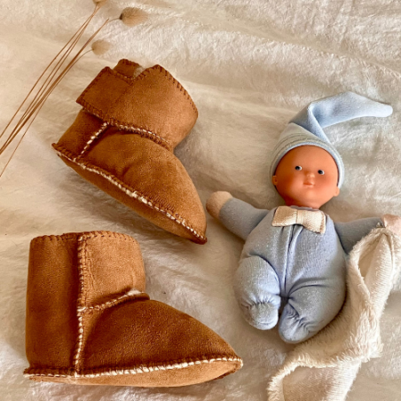 Chaussons bébés en peau de mouton