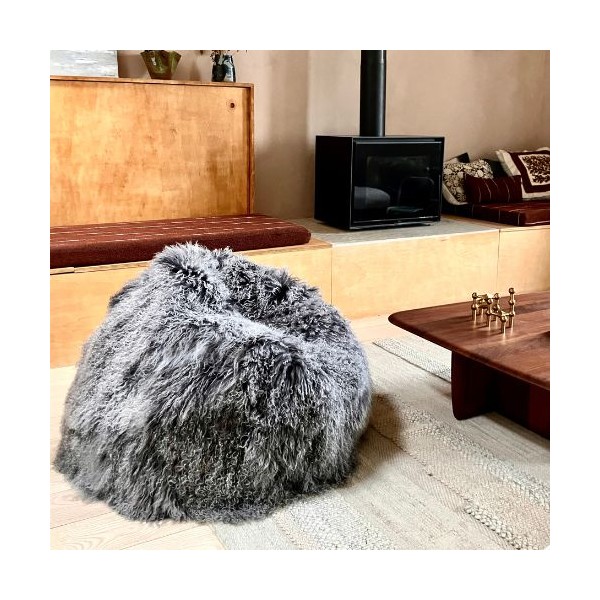 Maison Thuret - Pouf En Agneau Du Tibet