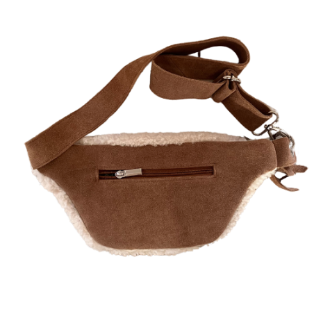 Banane En Peau De Mouton Beige