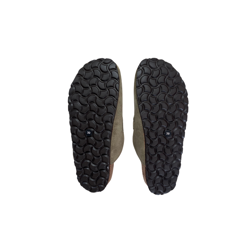 Sabots En Cuir Imprimé Léopard