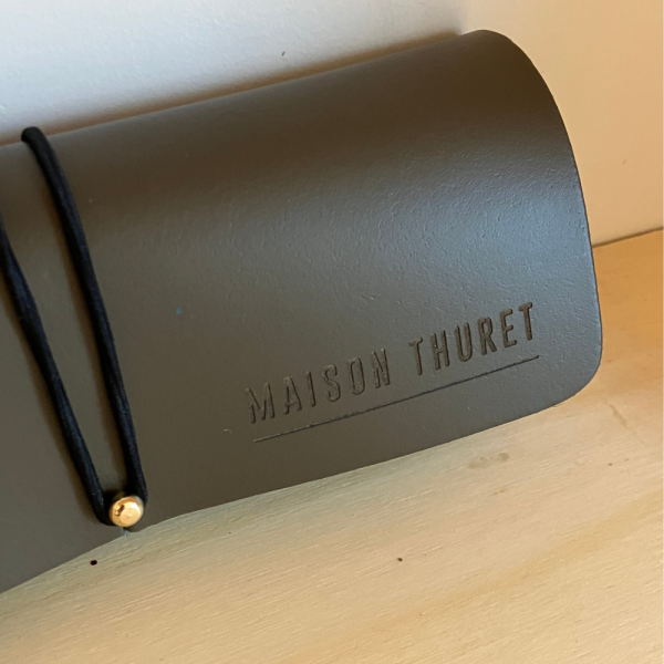 Maison Thuret - Étui À Lunettes En Cuir Taupe