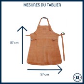 Maison Thuret - Tablier En Cuir bleu