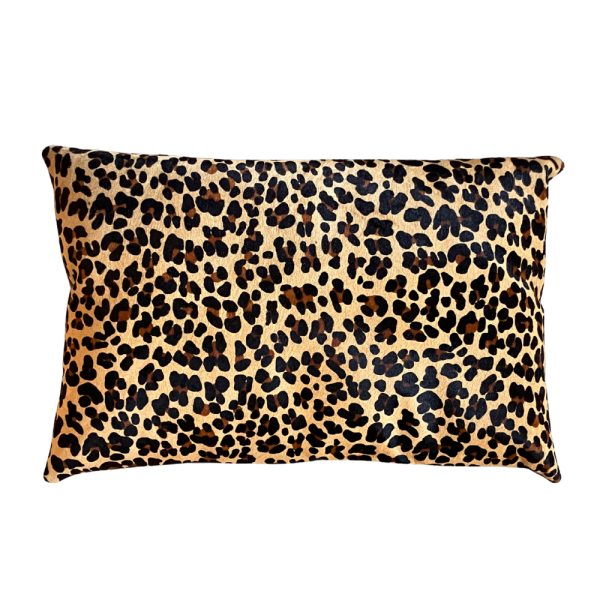 Maison Thuret - Coussin En Peau de vache imprimé léopard