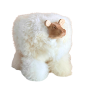 Yuki, Ours Décoratif En Peau De Mouton blanc