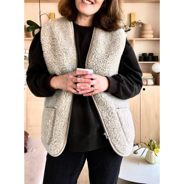 Maison Thuret - Mouwloos vest van 100% wol