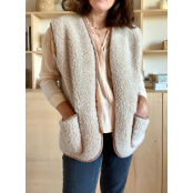 Maison Thuret - Mouwloos vest van 100% wol