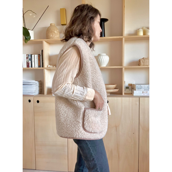 Maison Thuret - Mouwloos vest van 100% wol