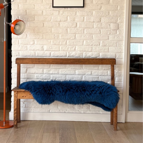 Maison Thuret - Marineblauwe schapenvacht