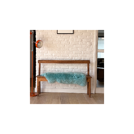 Peau de mouton bleu ciel