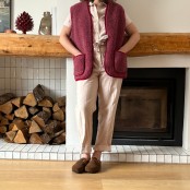 Maison Thuret - Mouwloos vest van 100% wol