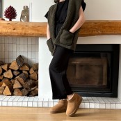 Maison Thuret - Mouwloos vest van 100% wol