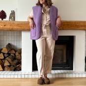 Maison Thuret - Mouwloos vest van 100% wol