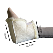 Maison Thuret - Talonnière - Protège talon anti-escarre en peau de mouton