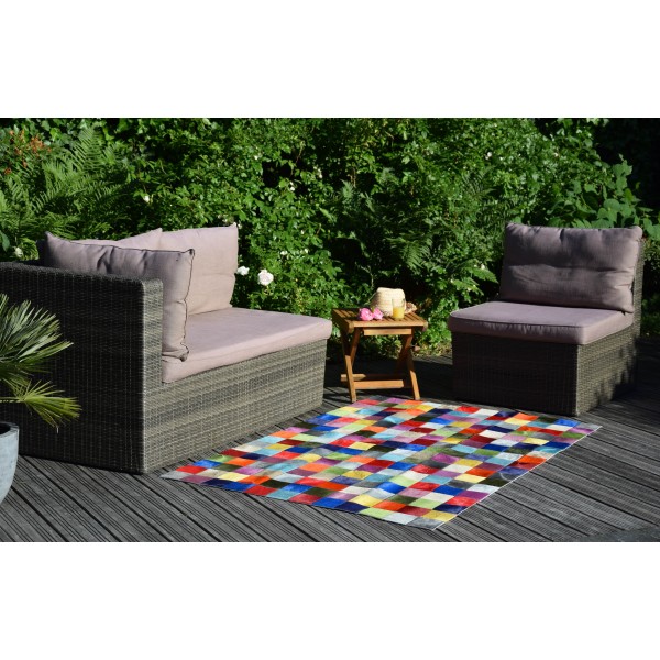 Maison Thuret - Tapis Patchwork Multicolore