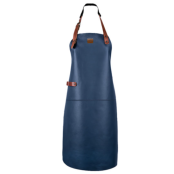 Tablier En Cuir bleu