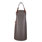 Tablier En Cuir Taupe