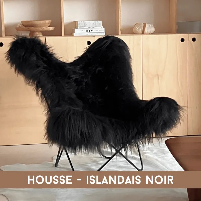 Housse - Fauteuil Butterfly AA en peau de mouton