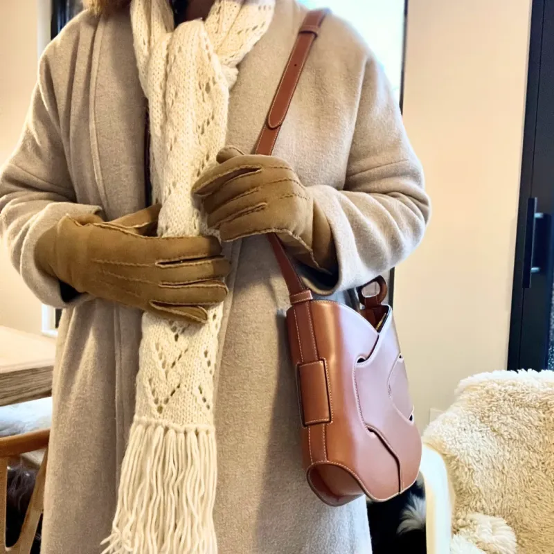 Gants en peau de mouton naturelle