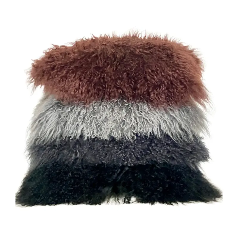 Coussin agneau du Tibet 30×50 – Maison Thuret – Luxe & douceur