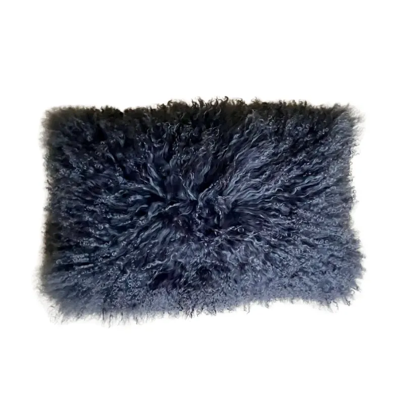 Coussin agneau du Tibet 30×50 – Maison Thuret – Luxe & douceur