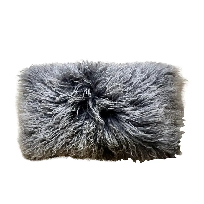 Coussin agneau du Tibet 30×50 – Maison Thuret – Luxe & douceur