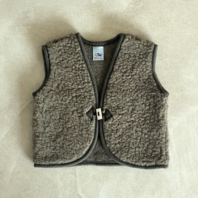 Mouwloos vest van 100% wol