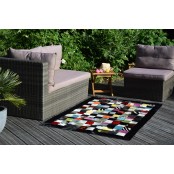 Maison Thuret - Tapis Patchwork Multicolore Foncé