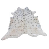 White Silver Devoured Cowhide