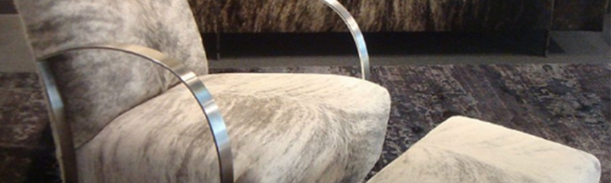 Chaise en peau de vache design