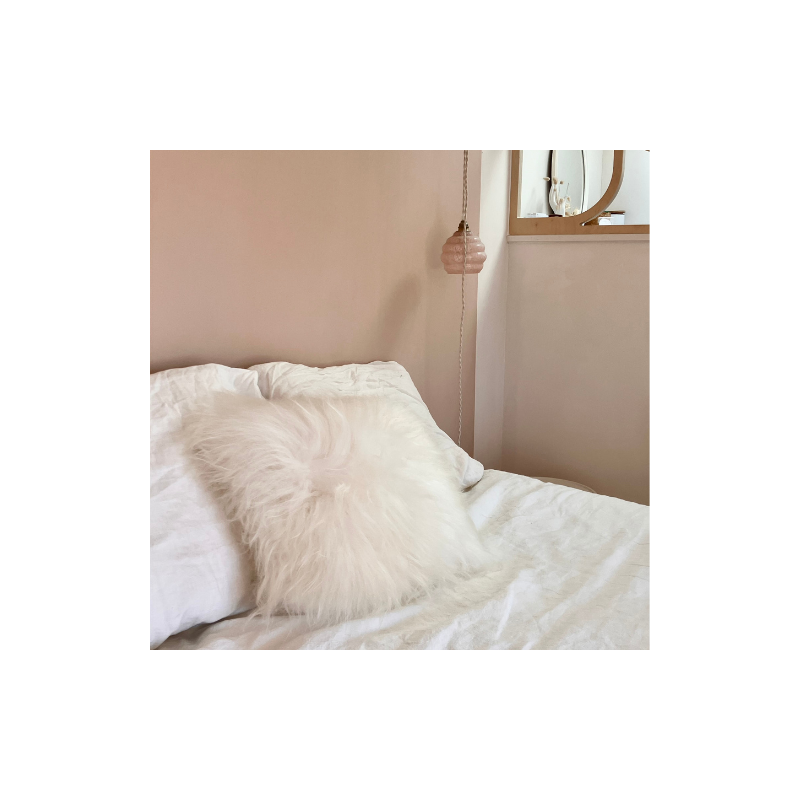 Coussin en peau de mouton