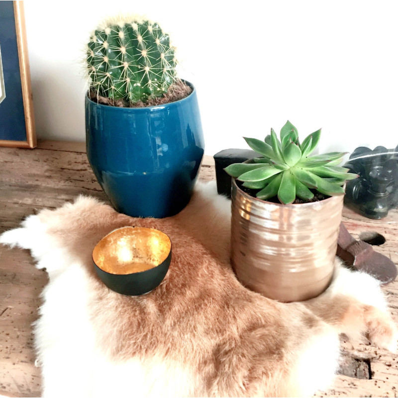 Peau de lapin ocre 