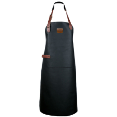 Tablier cuir cuisine noir