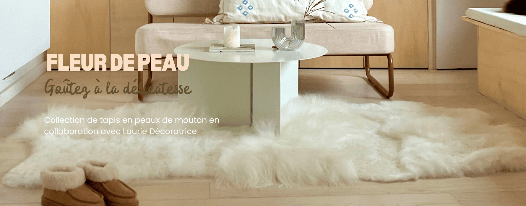 Tapis en peau de mouton 